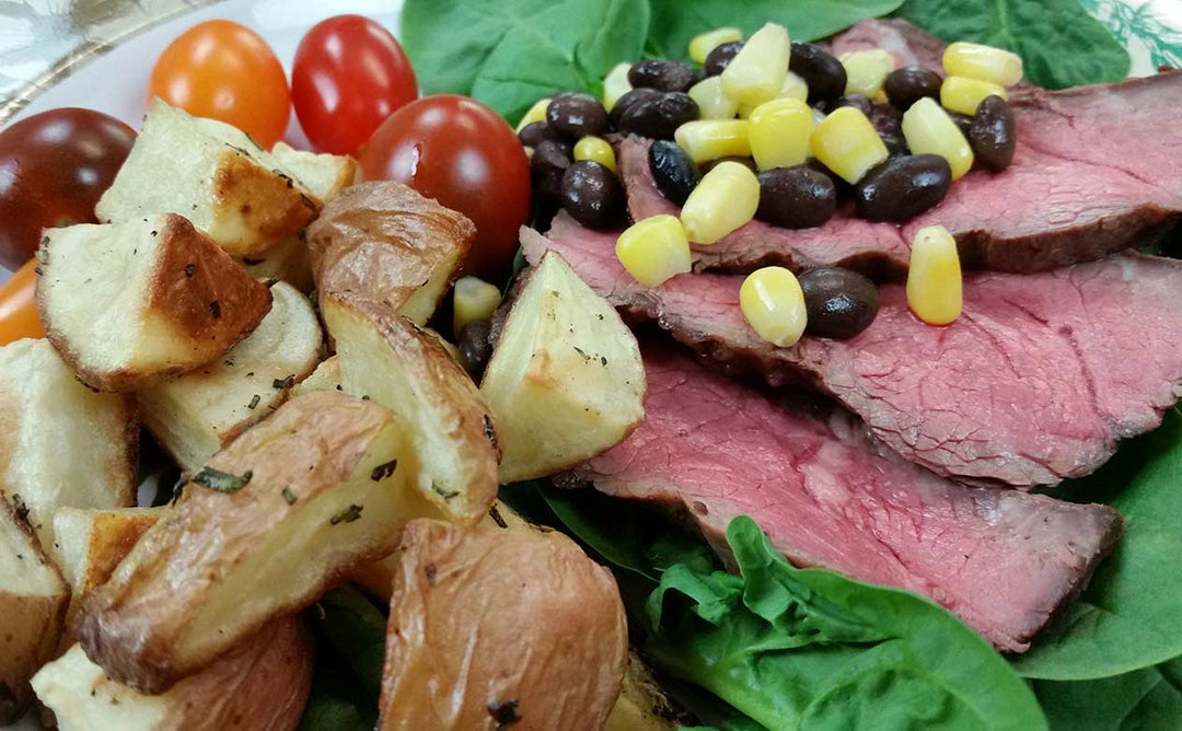 GRILLED MARINATED FLAT IRON STEAK