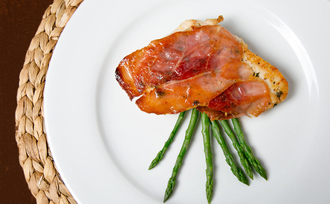 PROSCIUTTO TOPPED CHICKEN BREASTS