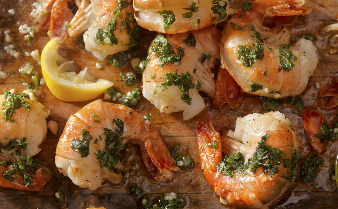 GRILLED LEMON GARLIC SHRIMP