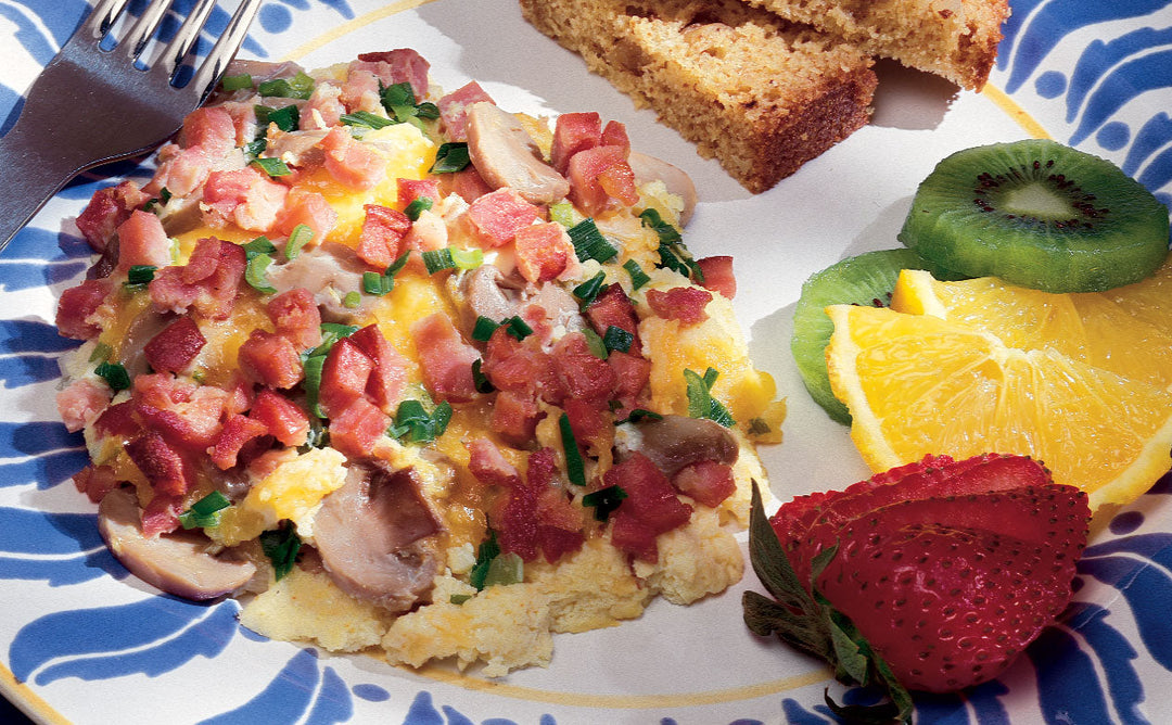 HAM 'N CHEESE OMELET BAKE