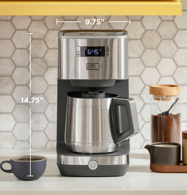 GE® 12 Cups Drip Coffee Maker with Thermal Carafe G7CDAAPSTSS