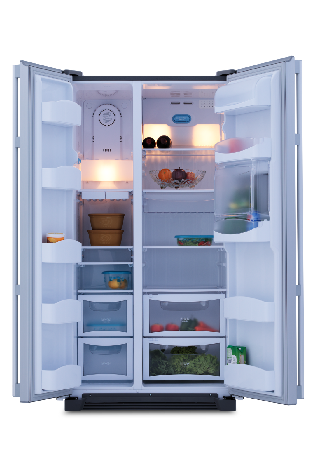 GE® 21.8 cu.ft Side by Side Refrigerator with Refreshment Center